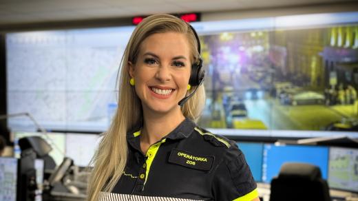 Jana Poštová na dispečinku záchranné služby