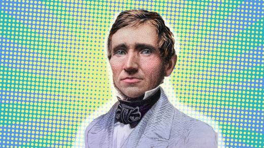 Vynálezce Charles Goodyear (digitálně kolorováno, koláž Český rozhlas)