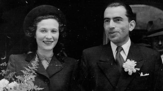 František Vilim a jeho žena Líza v roce 1947
