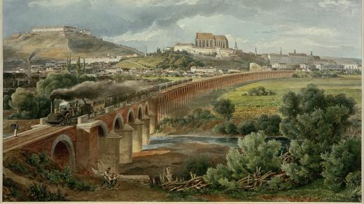 Železniční viadukt v Brně, 1839