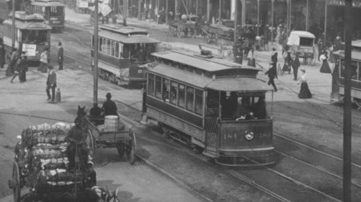 Tramvaje v USA kolem roku 1900