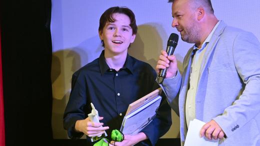 Vladimír Keblúšek, ředitel festivalu Oty Hofmana v rozhovoru s jedním z oceněných