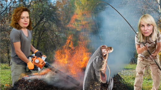 Buchty si povídaly o sumcích a pálení listí