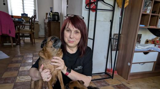 Majitelka chovatelské stanice v Hořepníku na Pelhřimovsku Kamila Nevšímalová