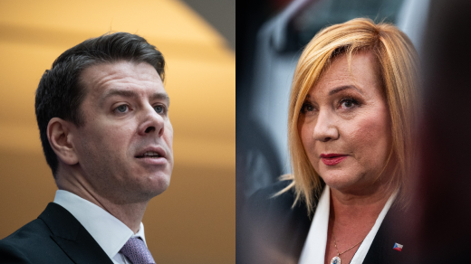 Poslanci Jan Skopeček (ODS) a Alena Schillerová