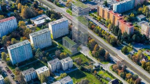 Návrh záměru stavby 25patrové budovy na ulici Staňkova