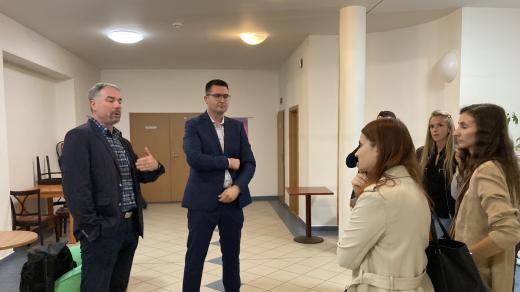 Starosta Hošťálkovic Jiří Jureček (STAN) s majiteli pozemků
