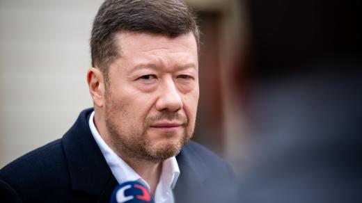 Předseda hnutí SPD Tomio Okamura po povolební schůzce s prezidentem Petrem Pavlem