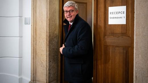 Místopředseda hnutí ANO Karel Havlíček po programovém jednání mezi ANO, SPD a Motoristy