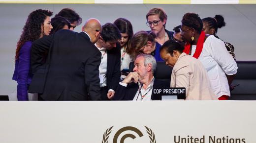 Předseda COP30 André Corrêa do Lago se účastní plenárního zasedání na konferenci OSN o změně klimatu COP30