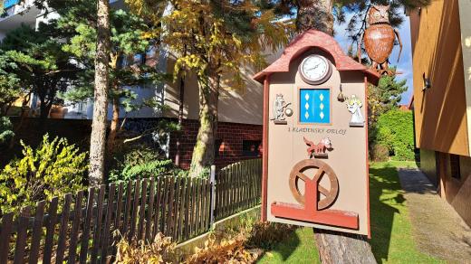 Kladenský orloj hlídá sova Rozárka