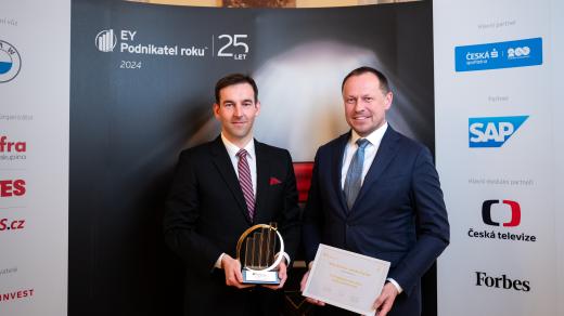 Milan Kratina a Zdeněk Šoustal, spolumajitelé společnosti Accolade a držitelé titulu Podnikatel roku 2024 Karlovarského kraje