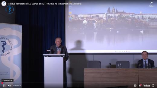 Tisková konference ČLS JEP na téma psoriáza a obezita