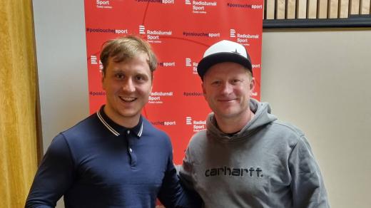Bobista Ondřej Rapp a moderátor Ladislav Hampl