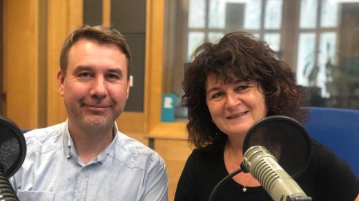 Primářka Oddělní klinické biochemie Uherskohradišťské nemocnice Bronislava Rozhonová a primář Urologického oddělení Marek Heča