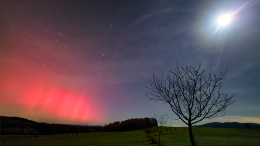 Polární záře u Benešova nad Černou - 12.11.2025