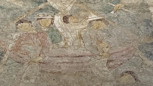 Románská nástěnná malba ze 70. let 12. století v kostele sv. Klimenta ve Staré Boleslavi