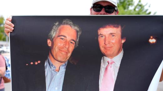 Donald Trump a Jeffrey Epstein