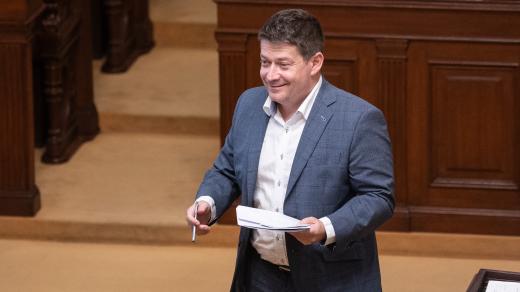 Patrik Nacher při jednání Poslanecké sněmovny ČR
