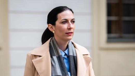 Předsedkyně TOP 09 Markéta Pekarová Adamová po schůzce s prezidentem Petrem Pavlem