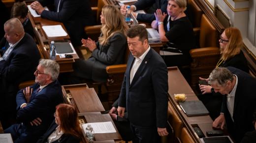 Nový předseda Sněmovny Tomio Okamura (hnutí SPD)