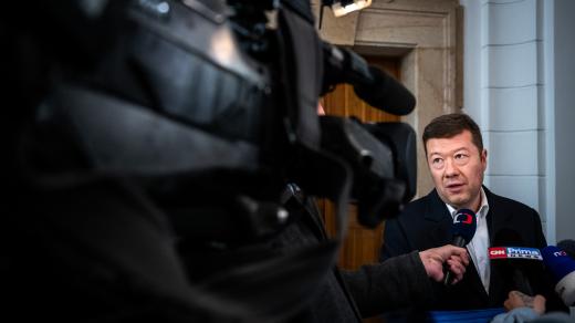 Předseda hnutí SPD Tomio Okamura po programovém jednání mezi ANO, SPD a Motoristy