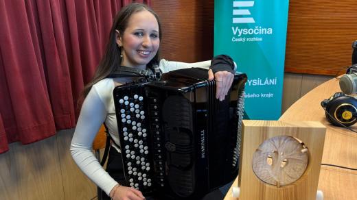 Akordeonistka Johanka Juklová