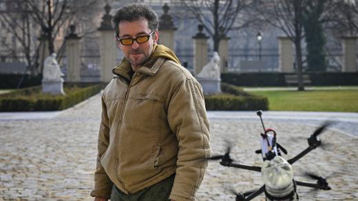 Herec Ondřej Vetchý při projektu Skupiny D Drony Nemesis (archivní foto)