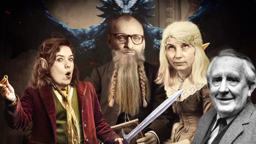 Buchty čtou Hobita od J.R. R. Tolkiena