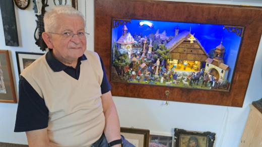 Betlém, který Karel Lojka budoval několik let