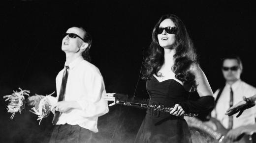 Koncert kapely Laura a její tygři, jedné ze skupin nové vlny