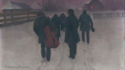 Teodor Jozef Mousson: Muzikanti sa vracajú nad ránom zasneženou krajinou