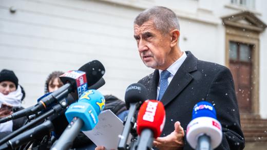 Předseda ANO Andrej Babiš po schůzce s prezidentem Petrem Pavlem, kterému předal seznam kandidátů ANO, SPD a Motoristů na ministry