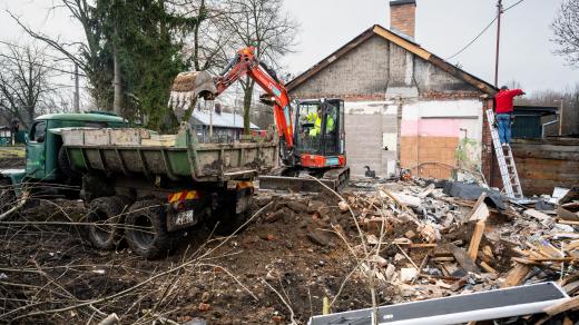 V ostravské Bedřišce zbourali dům, který dříve bránili aktivisté