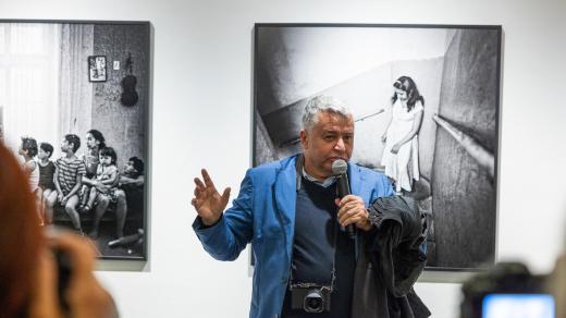 Karel Cudlín; z výstavy Tady jsme v Muzeu romské kultury