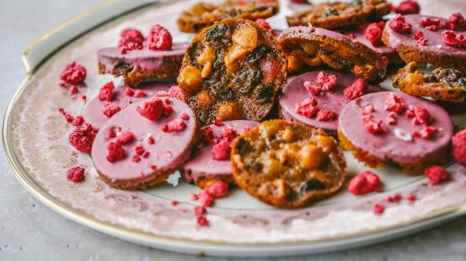 Marokánky s růžovou polevou