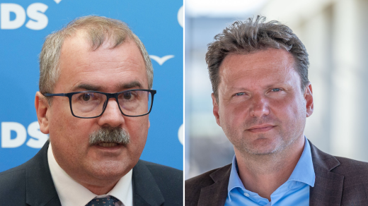 Pavel Žáček (ODS) a Radek Vondráček (ANO)