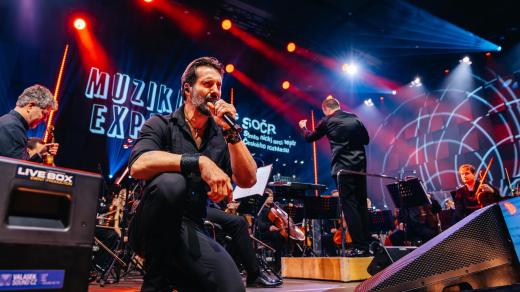 Václav Noid Bárta na koncertu Muzikál expres 35