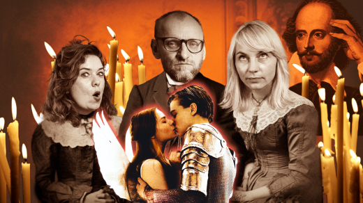 Buchty čtou Romea a Julii od Williama Shakespeara