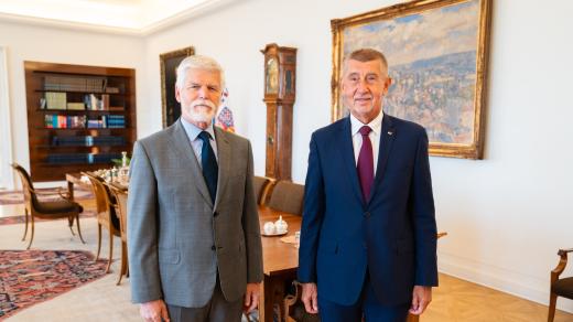 Petr Pavel a Andrej Babiš na schůzce 29. září