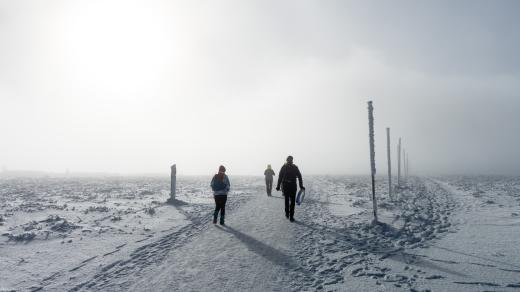 Zima na horách, ilustrační foto