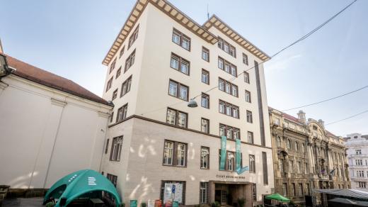 Budova Českého rozhlasu Brno na Beethovenově ulici v Brně