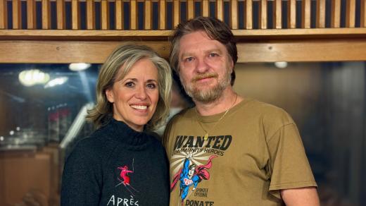 Moderátorka Alena Zárybnická a režisér Rudolf Havlík