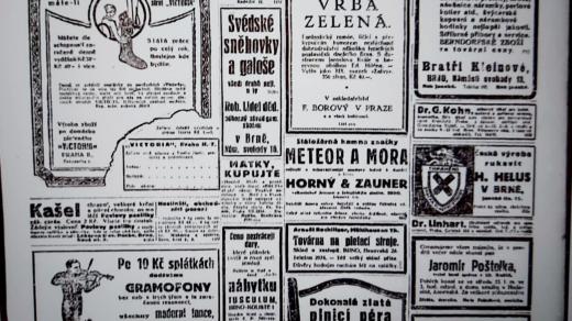 Lidové noviny 24.12.1925 inzerce - reprefoto