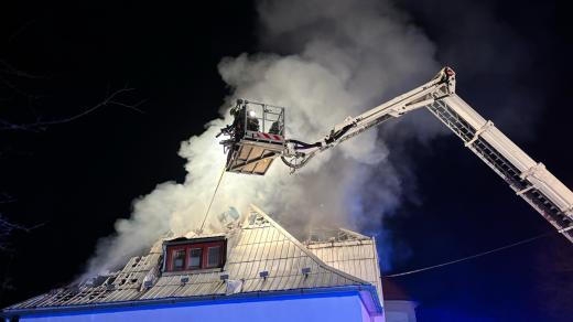 Požár farnosti lichnovského kostela z noci 18. února na 19. února 2025