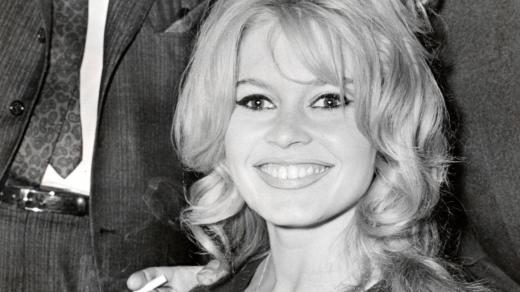 Francouzská herečka Brigitte Bardotová v mládí