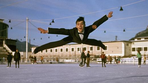 Ondrej Nepela při tréninku na Mistrovství Evropy v krasobruslení 1969