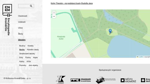 Encyklopedie Kroměříže, foto webových stránek