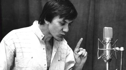 Boris Rösner v rozhlasovém studiu (1987)