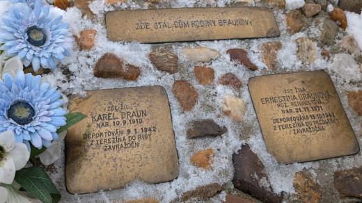 Kameny zmizelých v Rudíkově - památka na rodinu Braunových